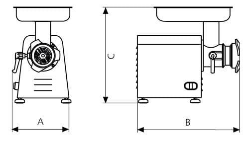 Picadora de Carne Profissional 400 Kg/h - PI-32-M