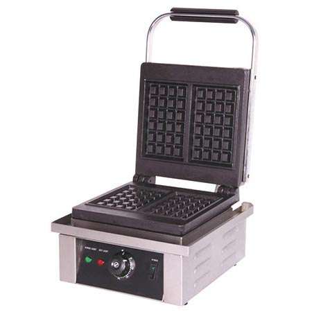 Máquina de Waffles Elétrica Profissional, Placa 250x250 mm