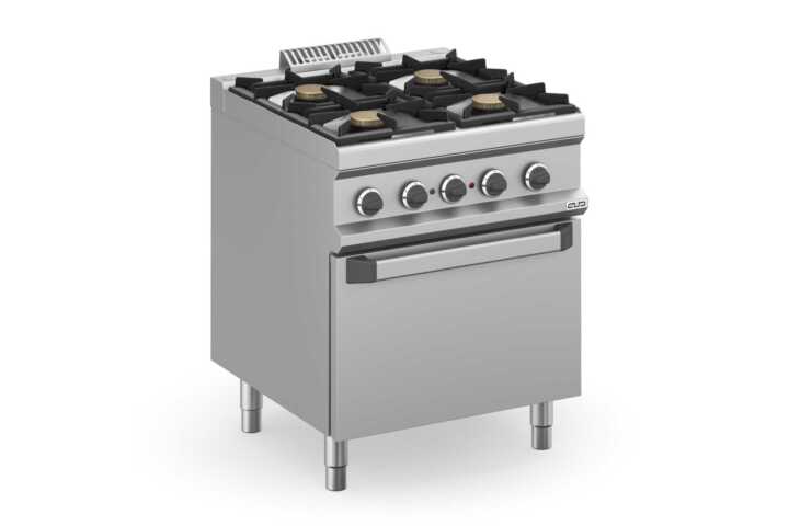 Fogão a Gás Profissional Linha 700 c/ 4 Queimadores e Forno Elétrico