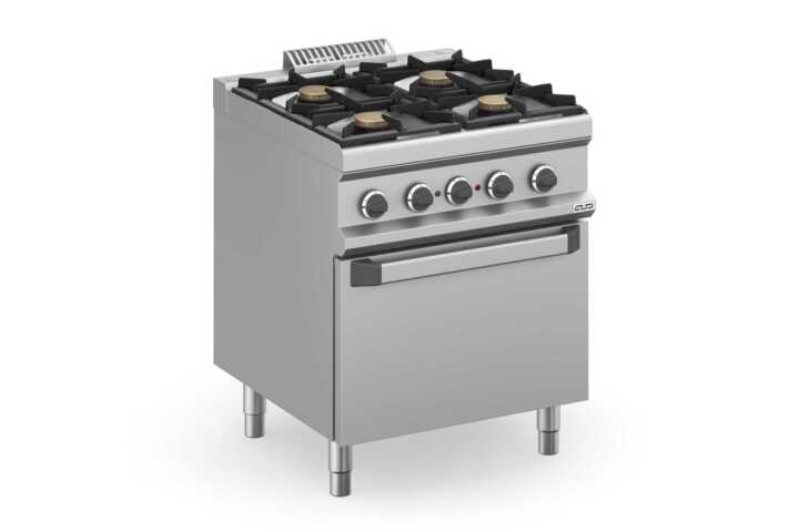 Fogão a Gás Linha 700 com 4 Queimadores e Forno Elétrico