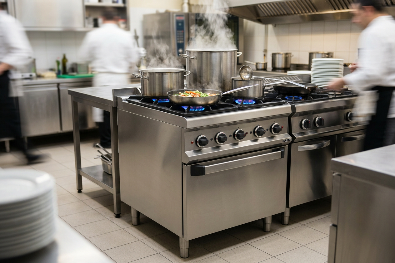 Fogão a Gás 70 cm e Forno Elétrico Linha 700 para Cozinha Profissional
