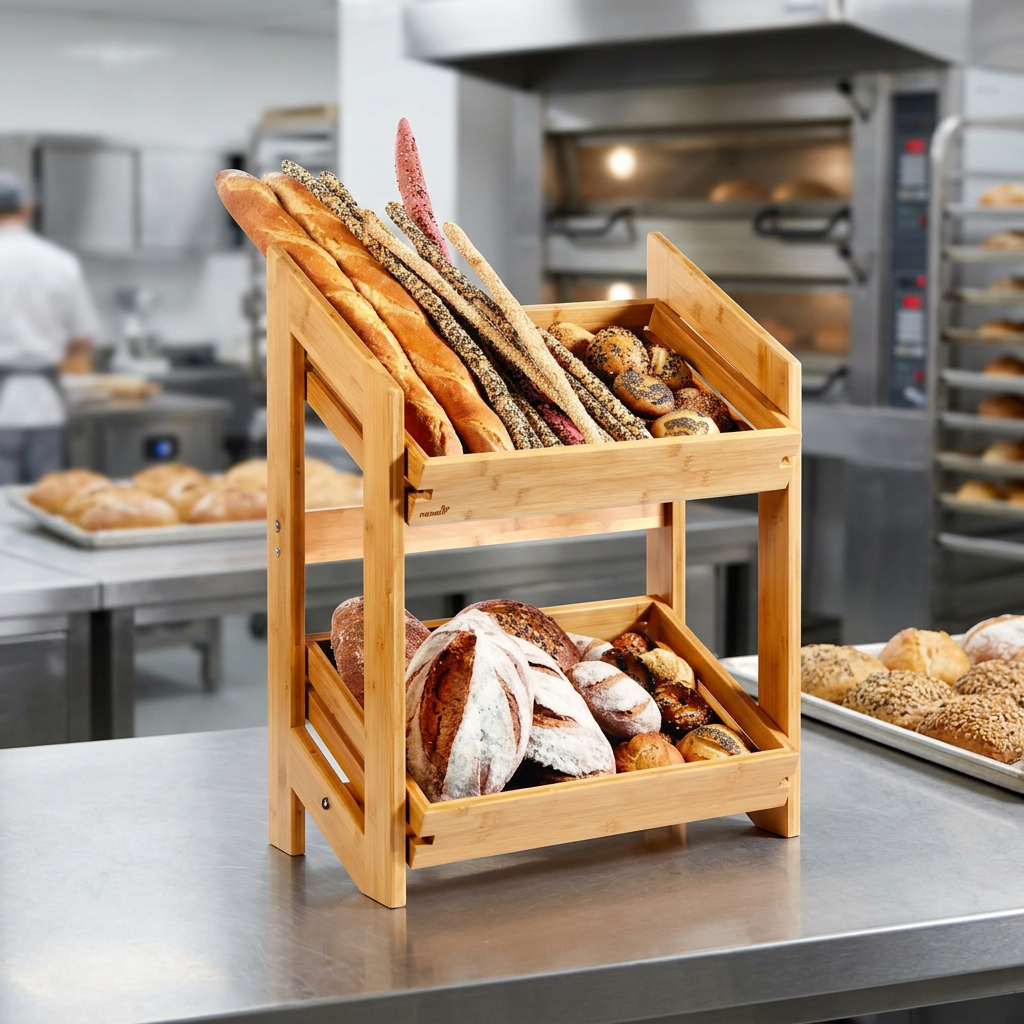 Suporte de Pão em Bambu Natura™ para Buffet HORECA 53.59x34.29cm
