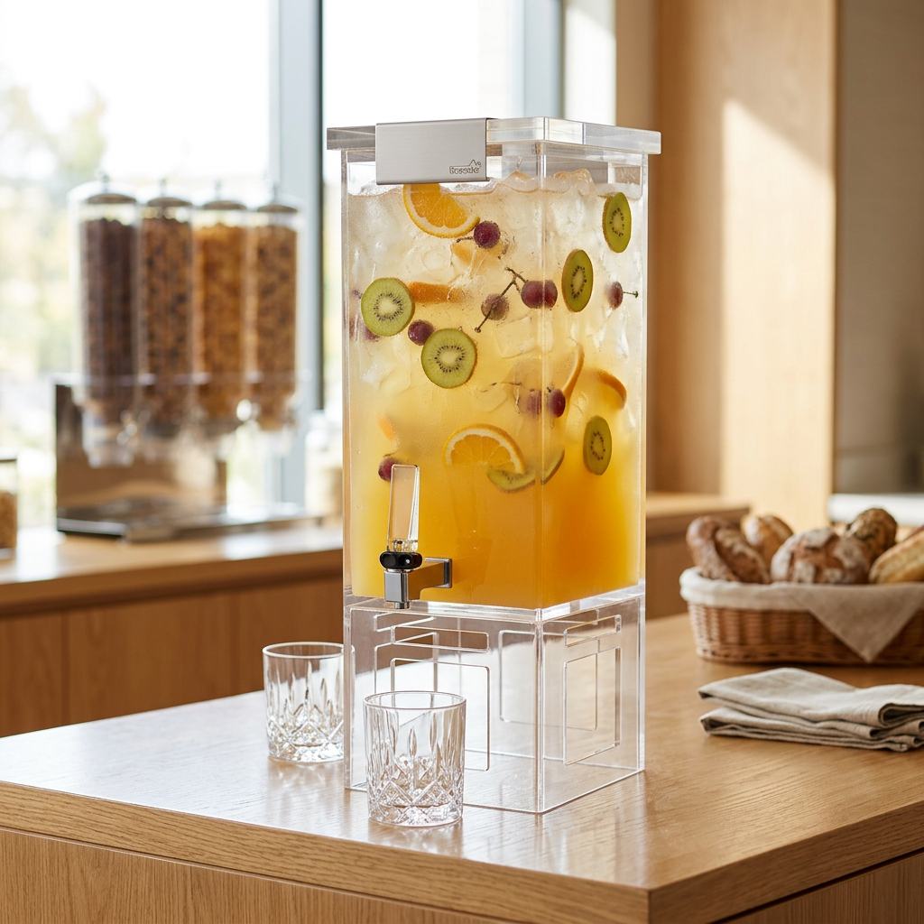 Dispensador de Bebidas 11.4L com Base Bambu Natural