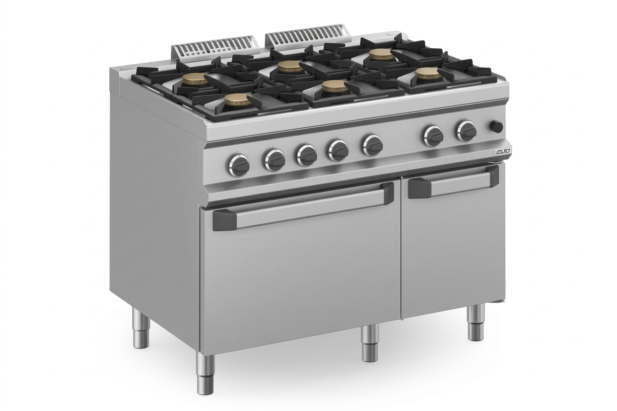 Fogão a Gás Linha 700 com 6 Queimadores e Forno a Gás