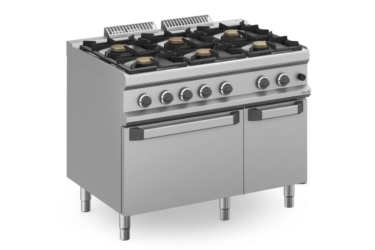 Fogão a Gás Linha 700 com 6 Queimadores e Forno a Gás