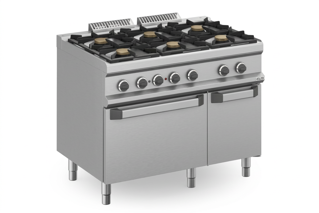 Fogão a Gás Linha 700 c/ 6 Queimadores e Forno Elétrico
