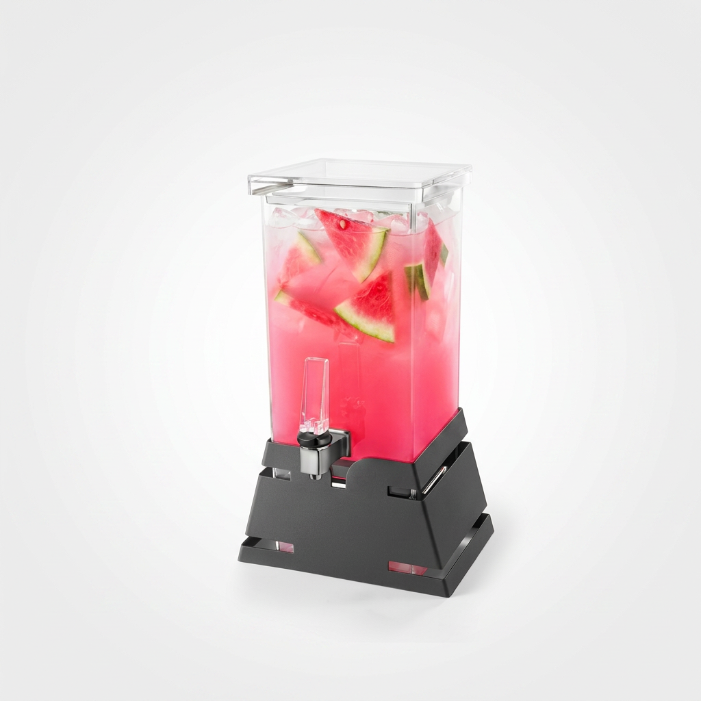 Dispensador Bebidas 3.8L, Base Piramidal Preta Fosca, Sem Contacto