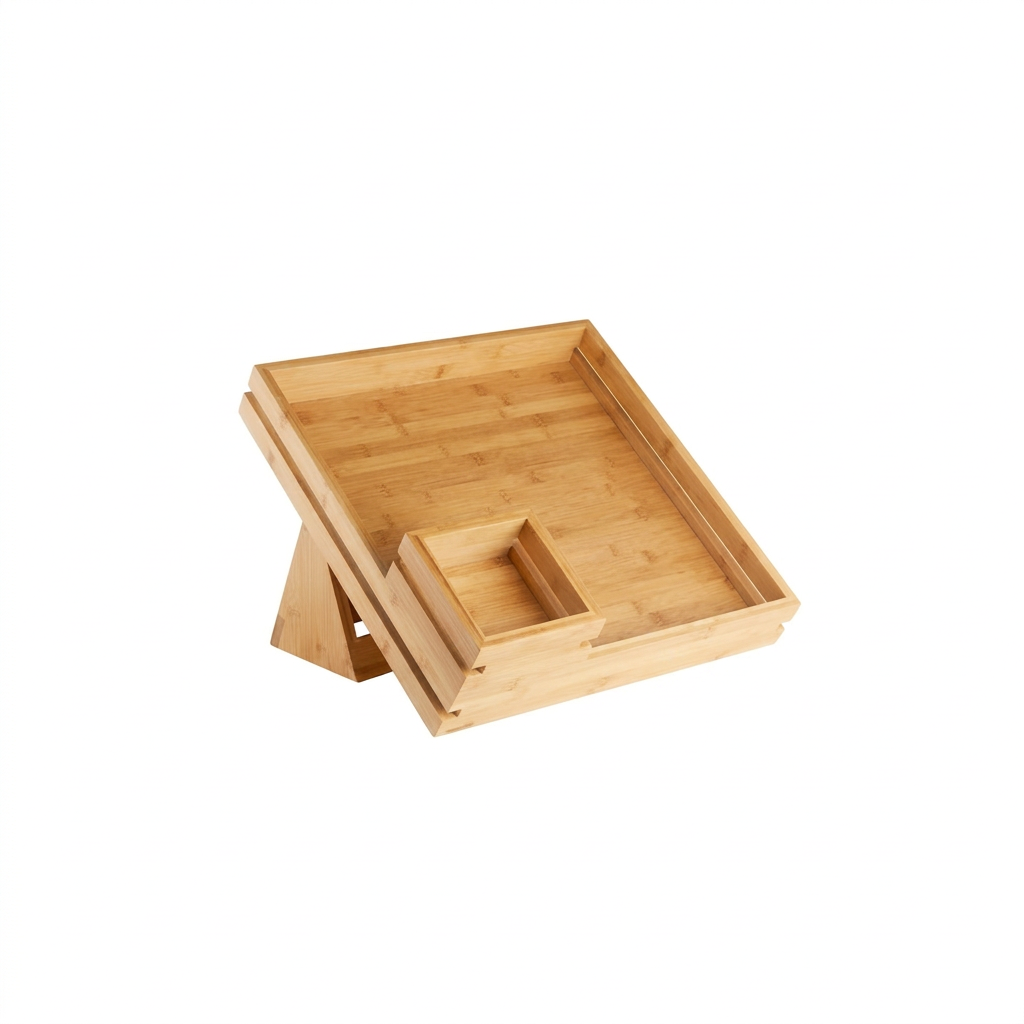 Bandeja para Buffet Natura™, Bambu, 16.51 x 16.51 cm