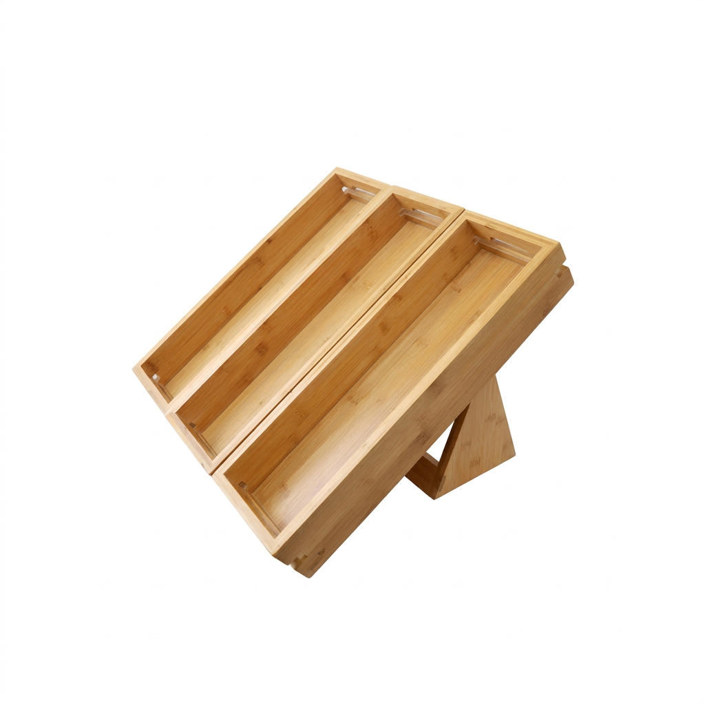 Conjunto de Bandeja e Suporte Natura, Pequeno, 49x45x33 cm