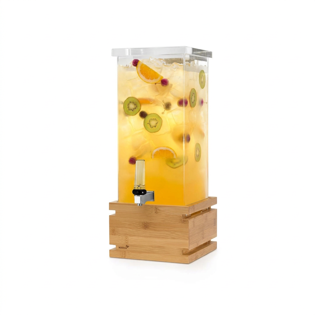 Dispensador de Bebidas 11.4L com Base Bambu Natural