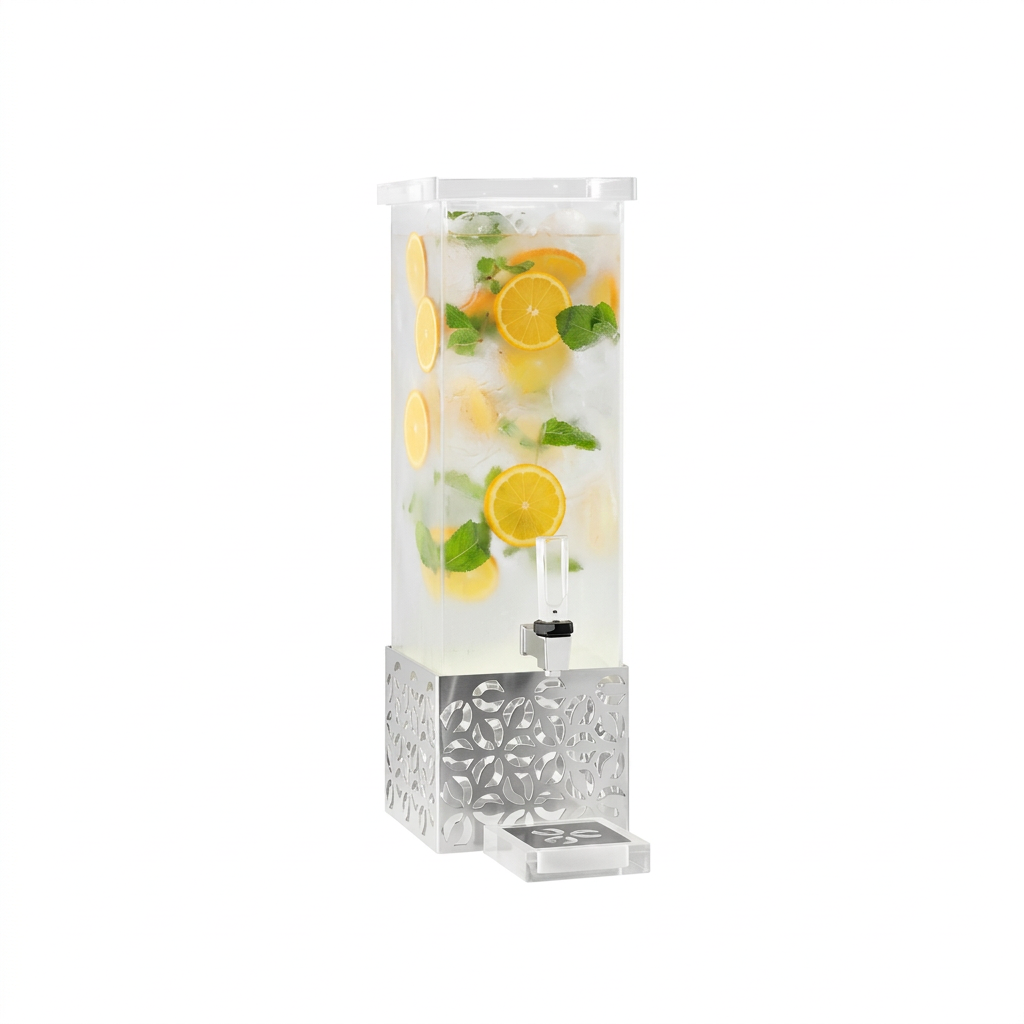 Dispensador de Bebidas Retangular, Aço Inoxidável, 7.6 L