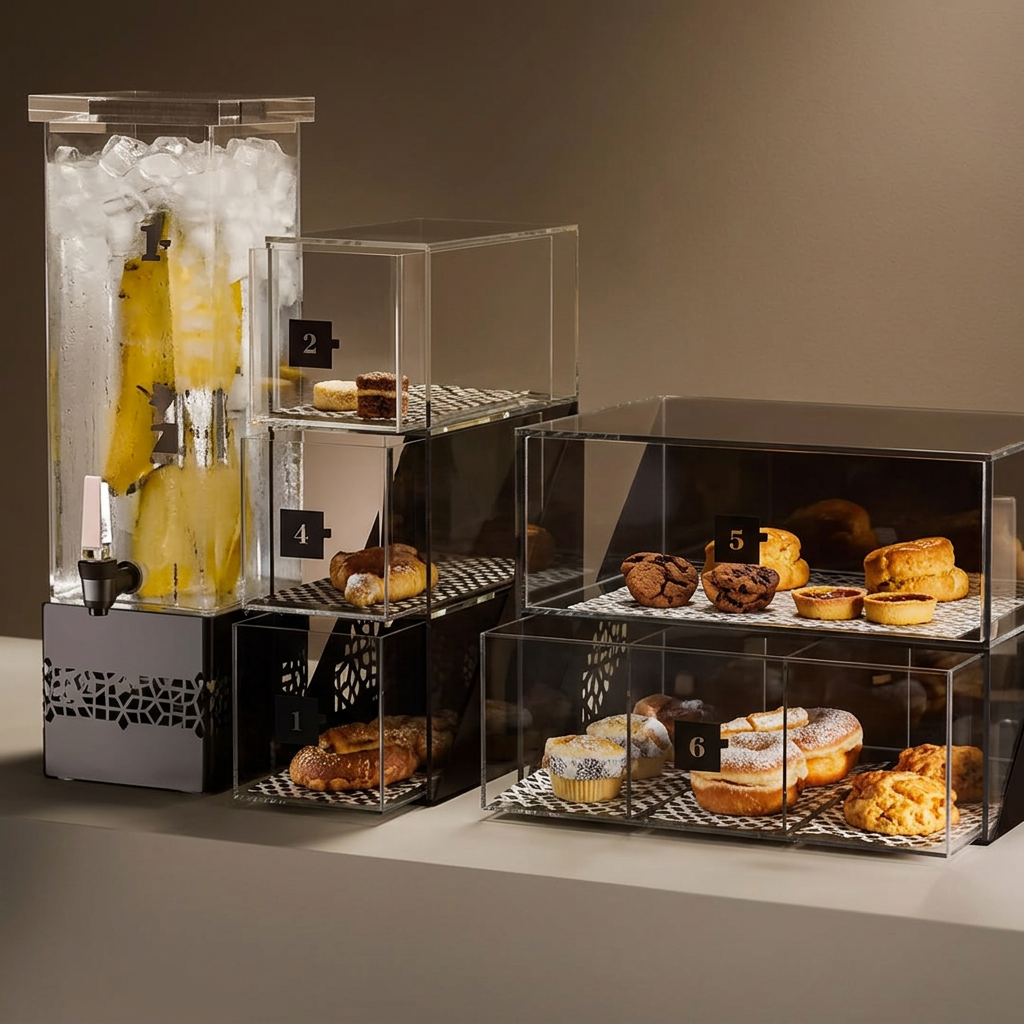 Dispensador de Bebidas para Buffet 7.6 L com Base Preta Fosca