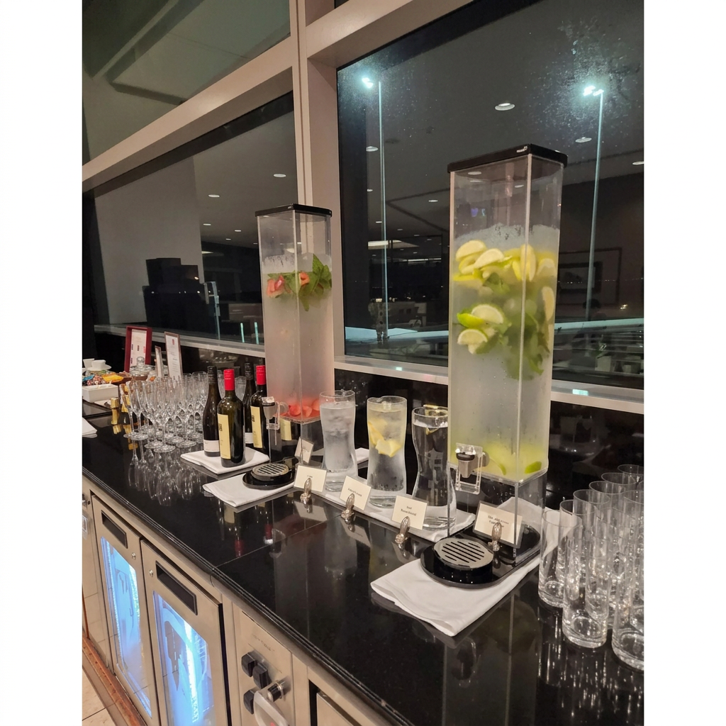 Dispensador de Bebidas Allure 11,4L, Base Preta e Bandeja de Gotas