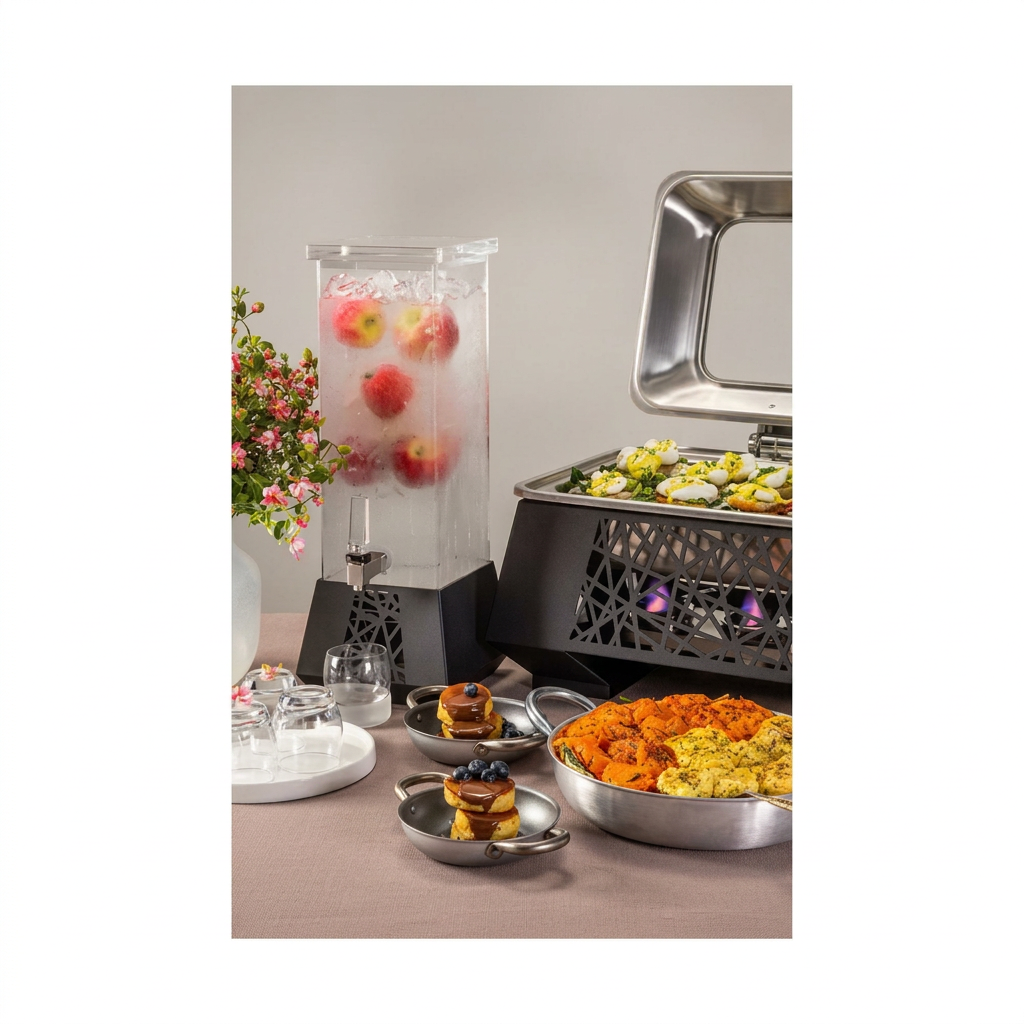 Dispensador de Bebidas GEO 7,6L com Base de Metal Preta