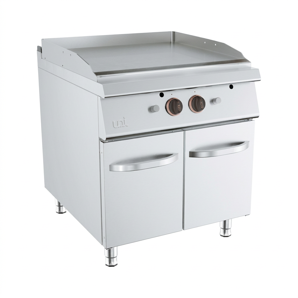 Fry-top a Gás Linha 900 Duplo Liso com Armário - 800x900 mm