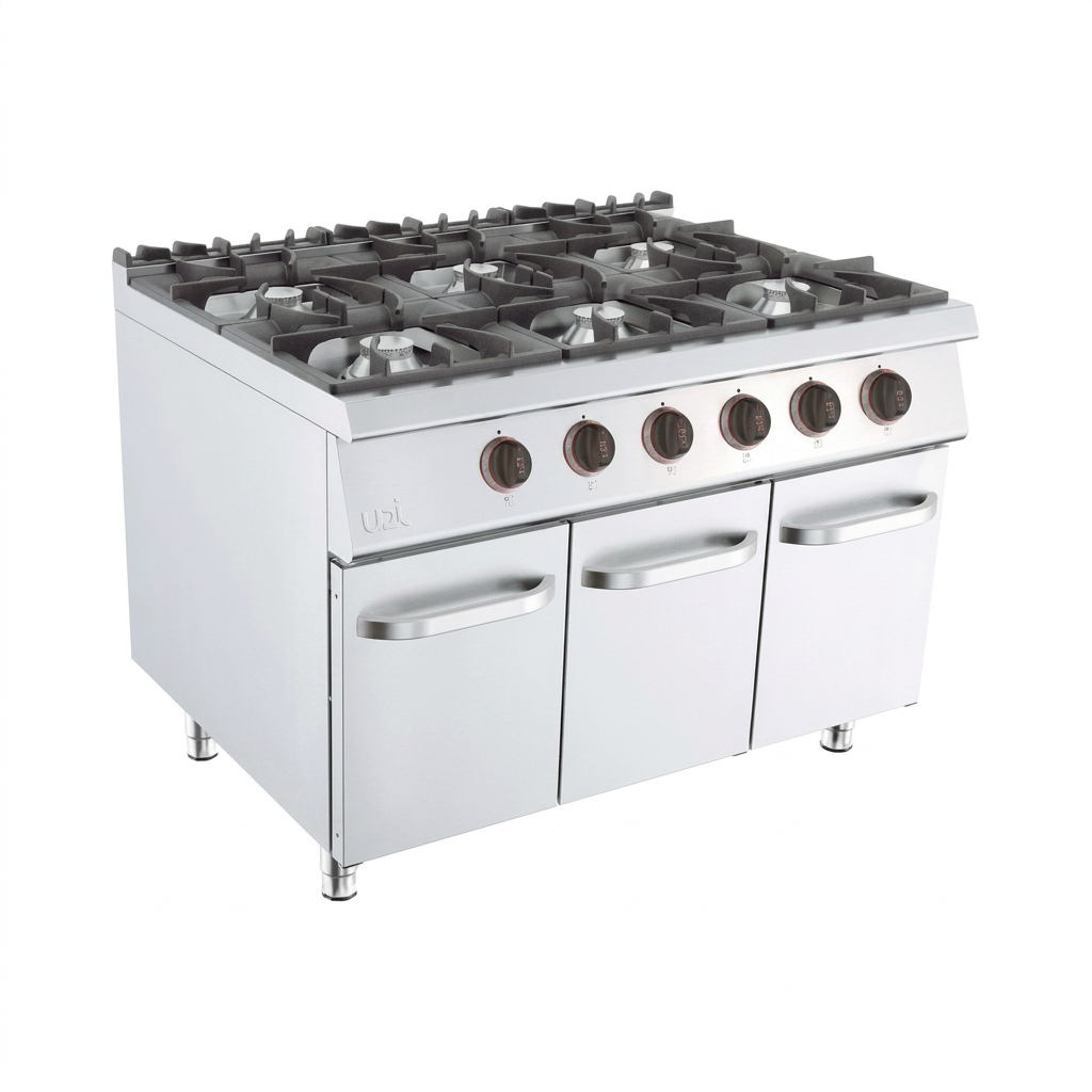 Fogão a Gás Linha 900 com Armário e 6 Queimadores