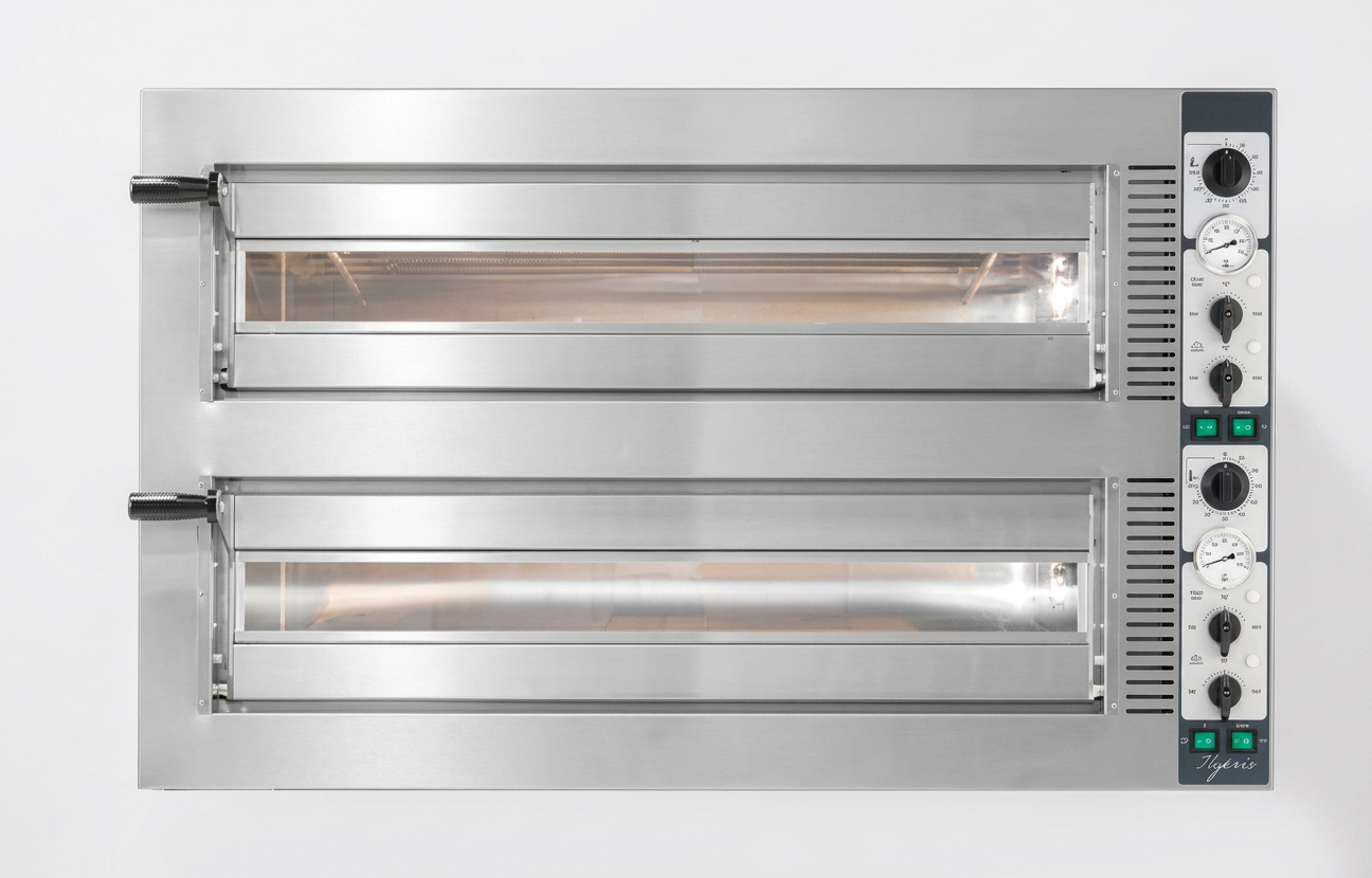 Forno de Pizza Elétrico Analógico 6+6 Pizzas (35 cm) 15,8 kW