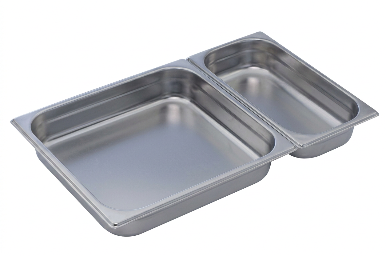 Tabuleiro Gastronorm GN 2/3 Inox - 354x325 mm, 9,9 Litros