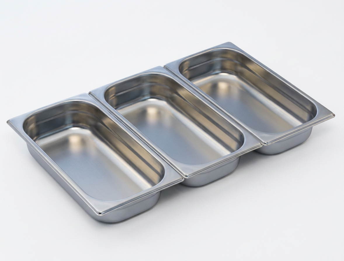 Tabuleiro Gastronorm 1/3 em Inox com 150mm de Altura