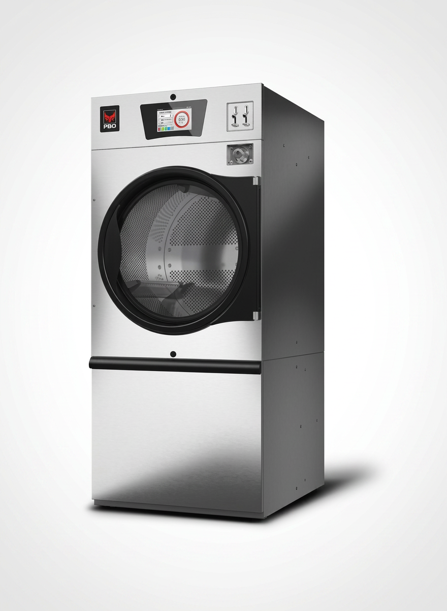 Secador de Roupa Industrial Elétrico 25kg, Painel Evolis