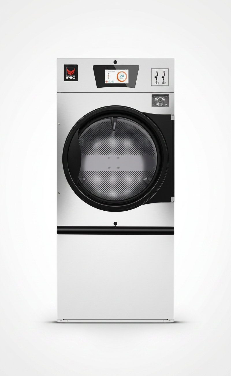 Secador de Roupa Industrial a Gás 14kg EVOLIS Inox Reversível