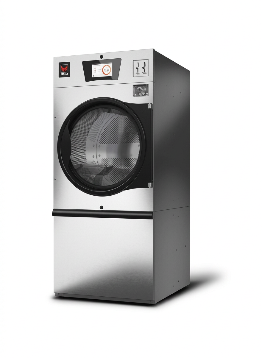 Secador de Roupa Industrial a Gás 14kg EVOLIS Inox Reversível