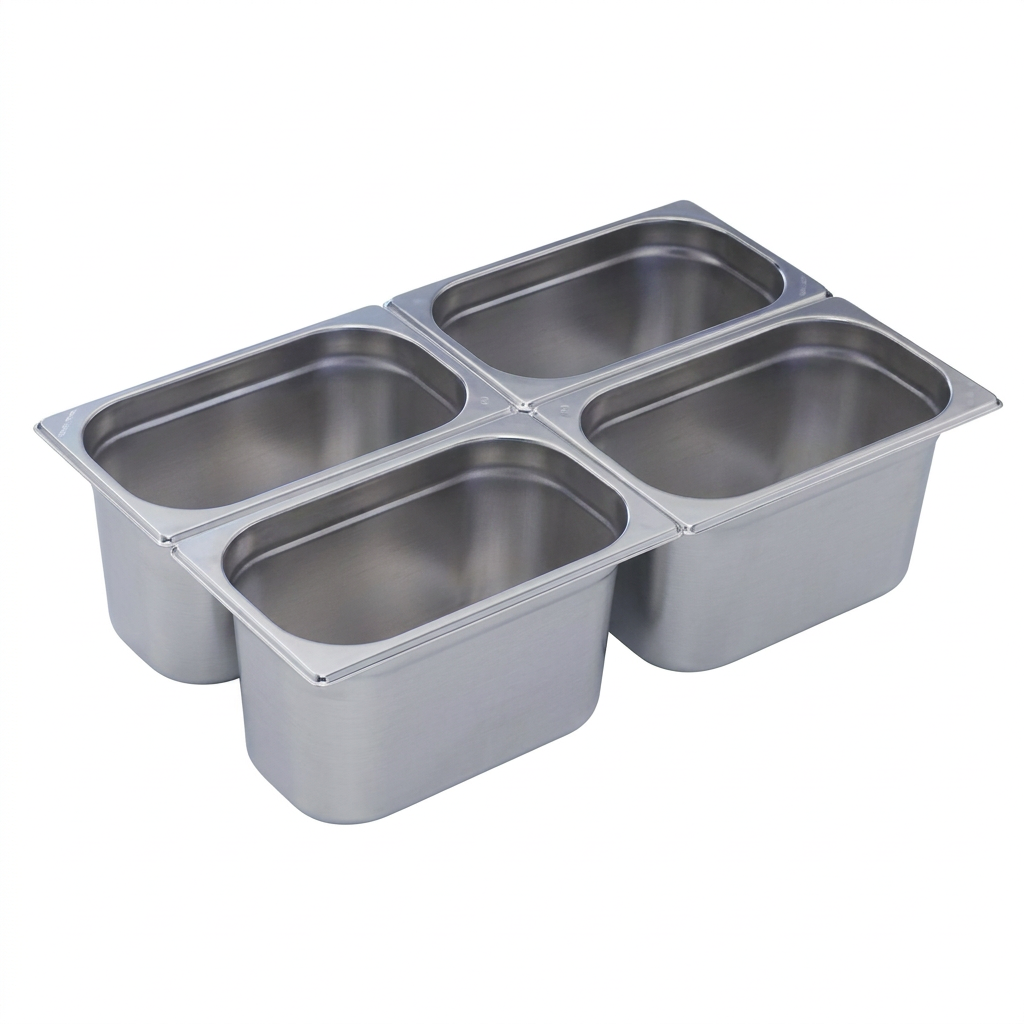 Tabuleiro Gastronorm 1/4 Inox - 265x162x65mm, 2.1L