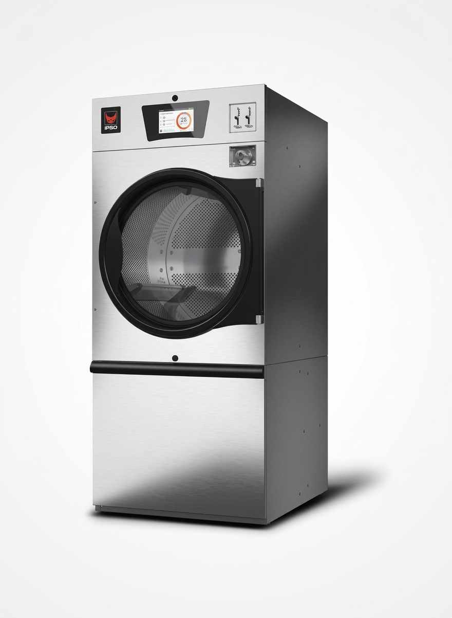 Secador de Roupa Industrial Elétrico 25kg, Painel Evolis