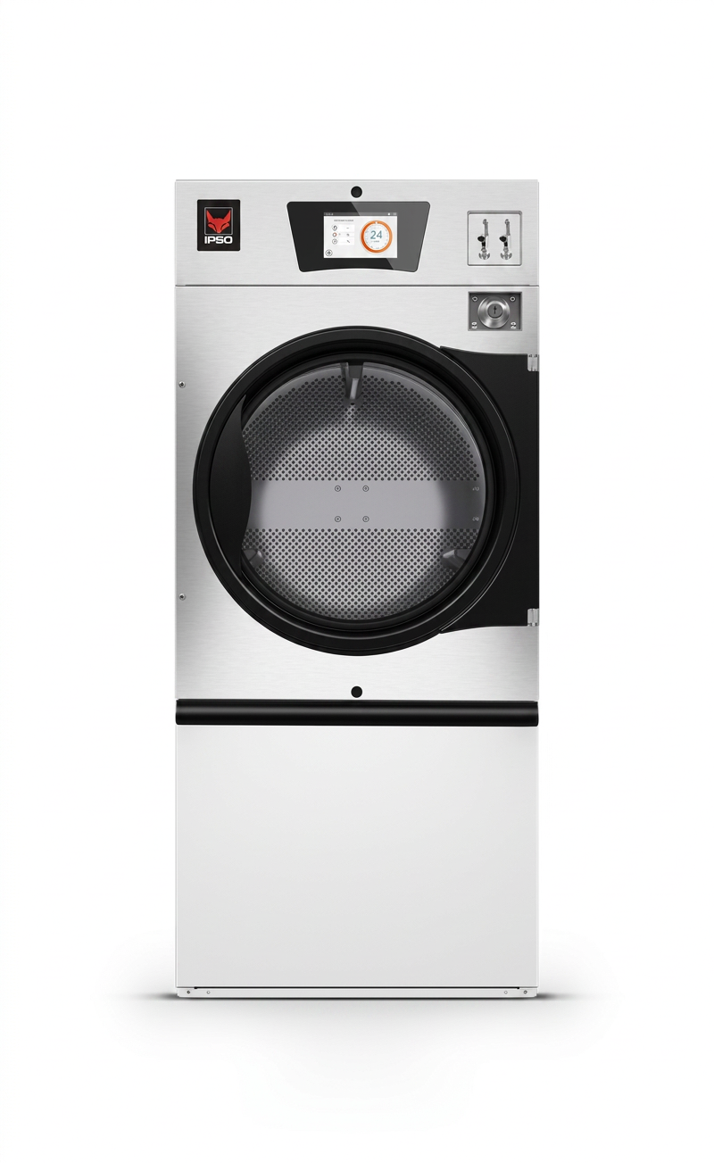 Secador de Roupa Industrial a Gás 14kg EVOLIS Inox Reversível
