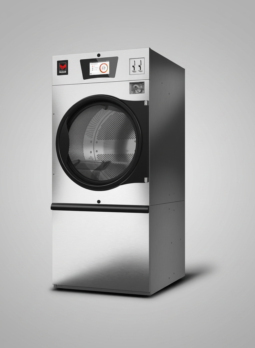 Secador de Roupa Industrial a Gás 14kg EVOLIS Inox Reversível