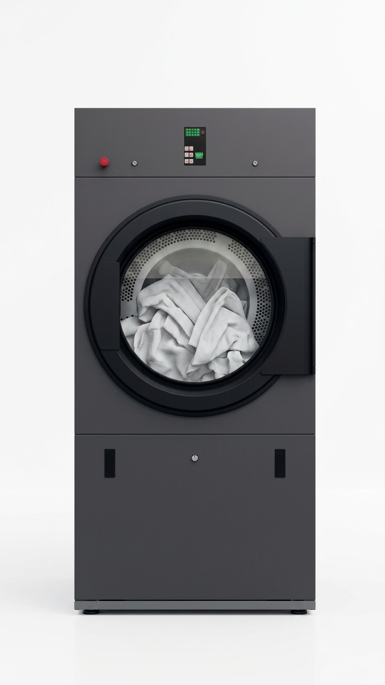Secador de Roupa Industrial 10kg Elétrico 400V Tambor Inox 190L