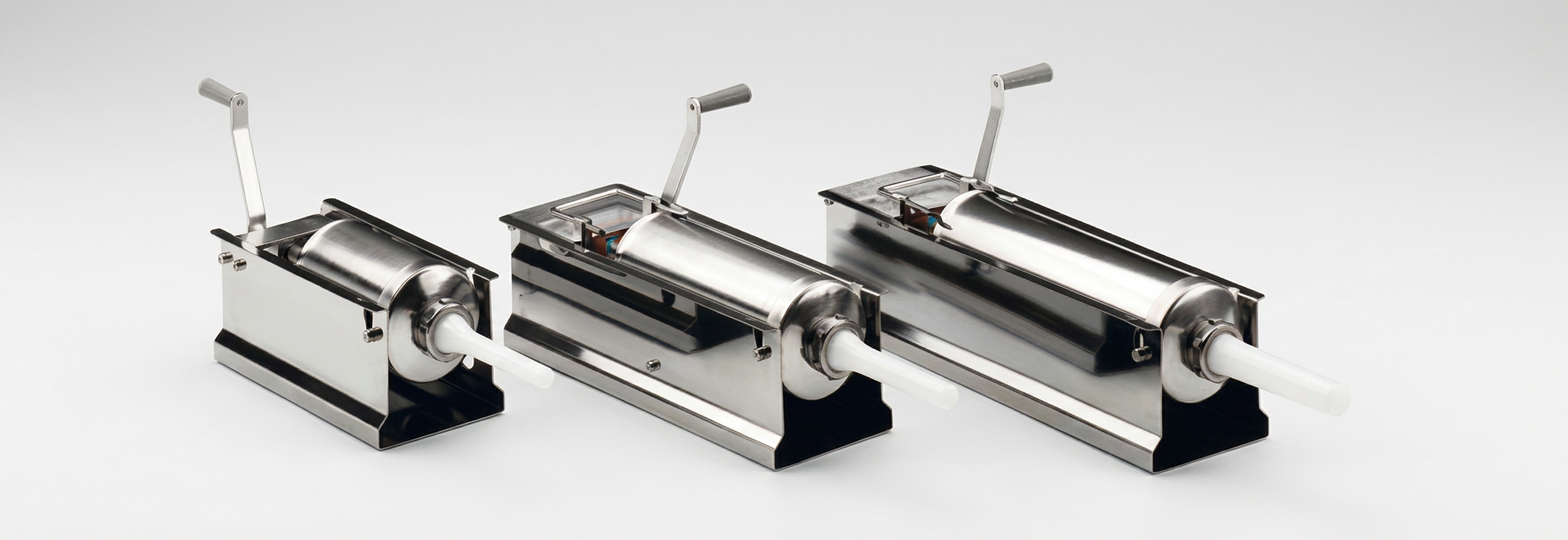 Máquina Enchedora de Enchidos Horizontal Inox 3 Litros