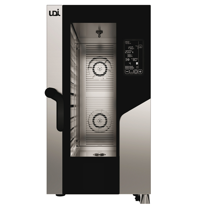 Forno Combinado Elétrico Compacto 10x GN1/1, 50cm, Programável