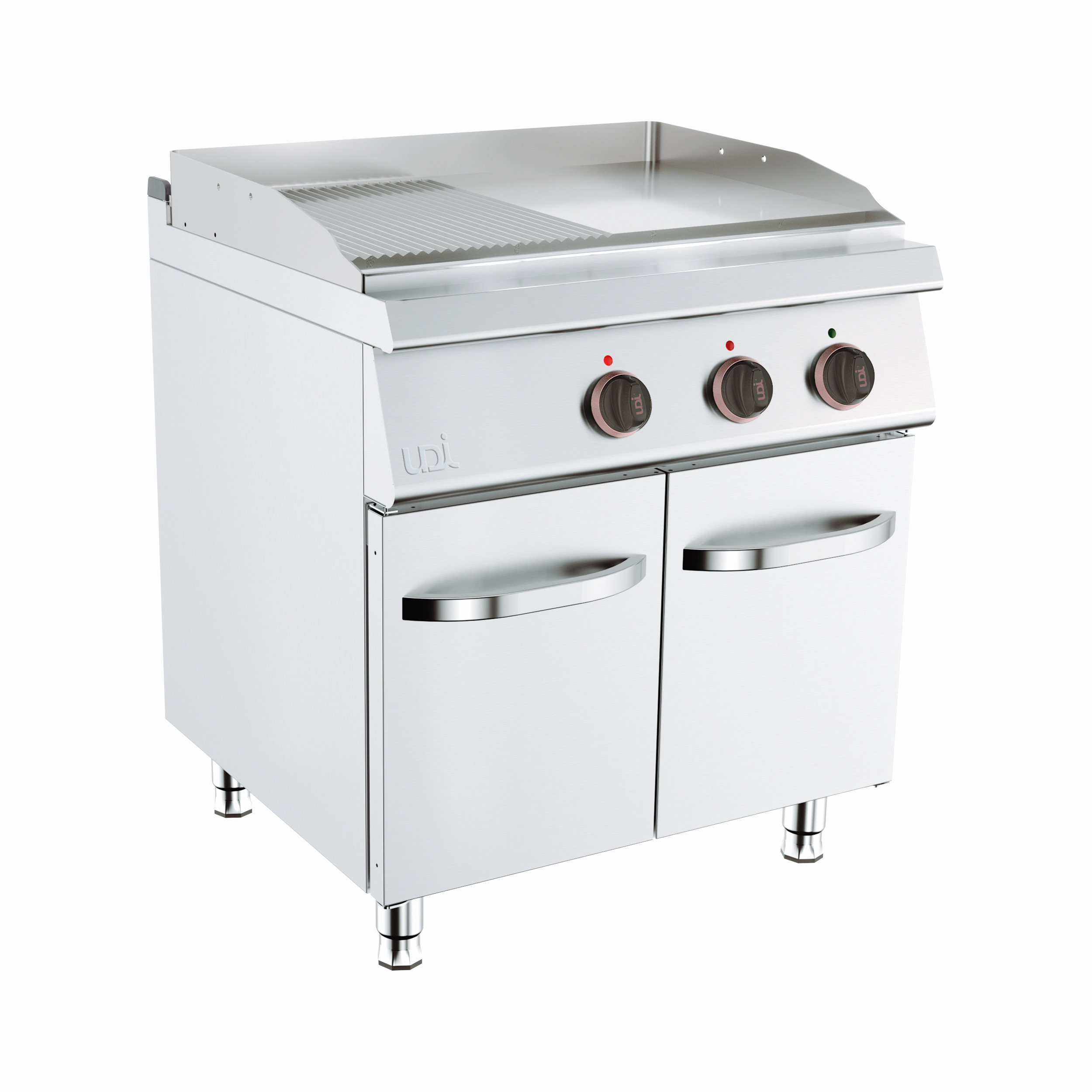 Fry-top Elétrico Duplo Misto com Armário 800 mm