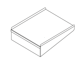 Prateleira Apoio T10 Inox 600x510mm