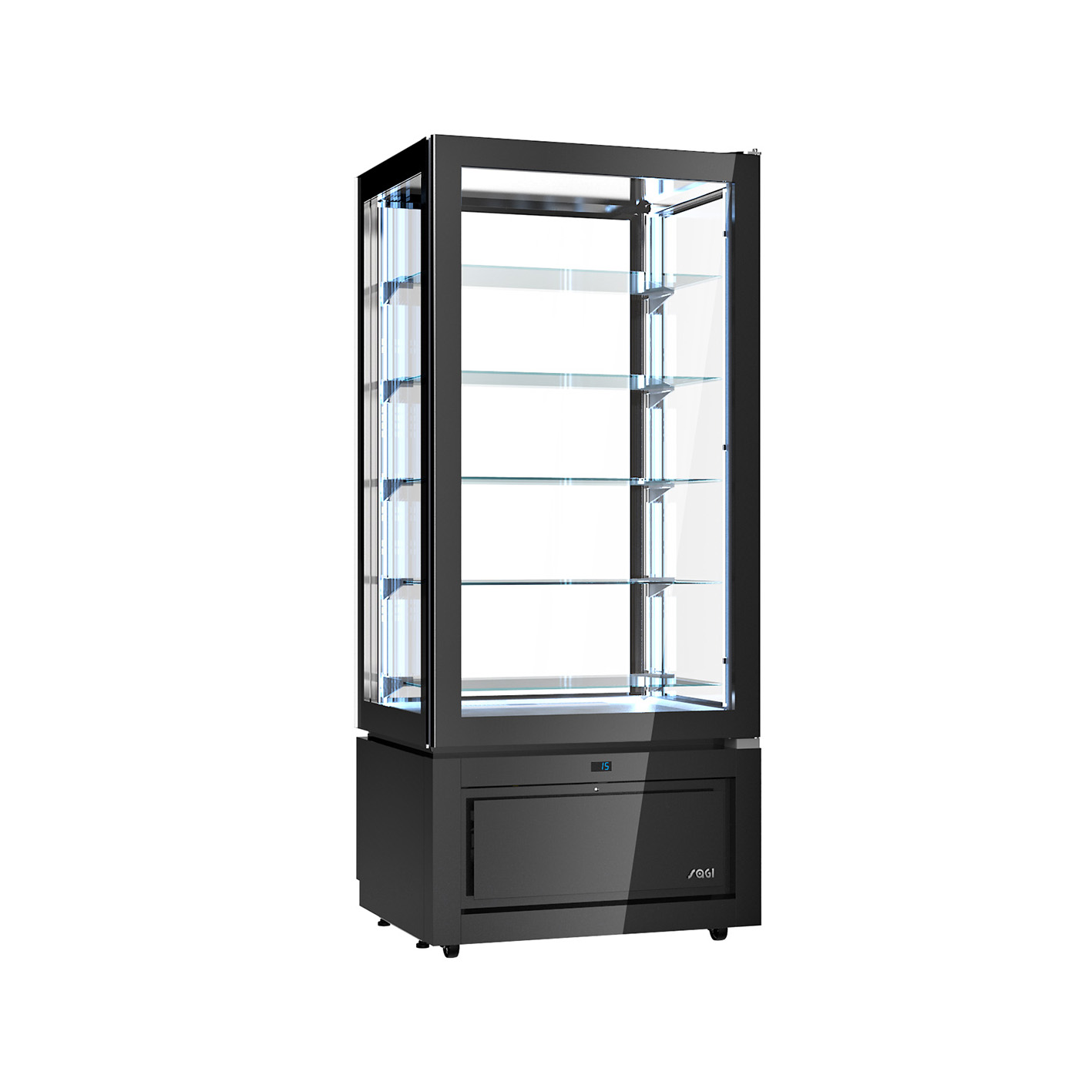 Vitrine Panorâmica Refrigerada +14/+16°C 805x645x1840mm