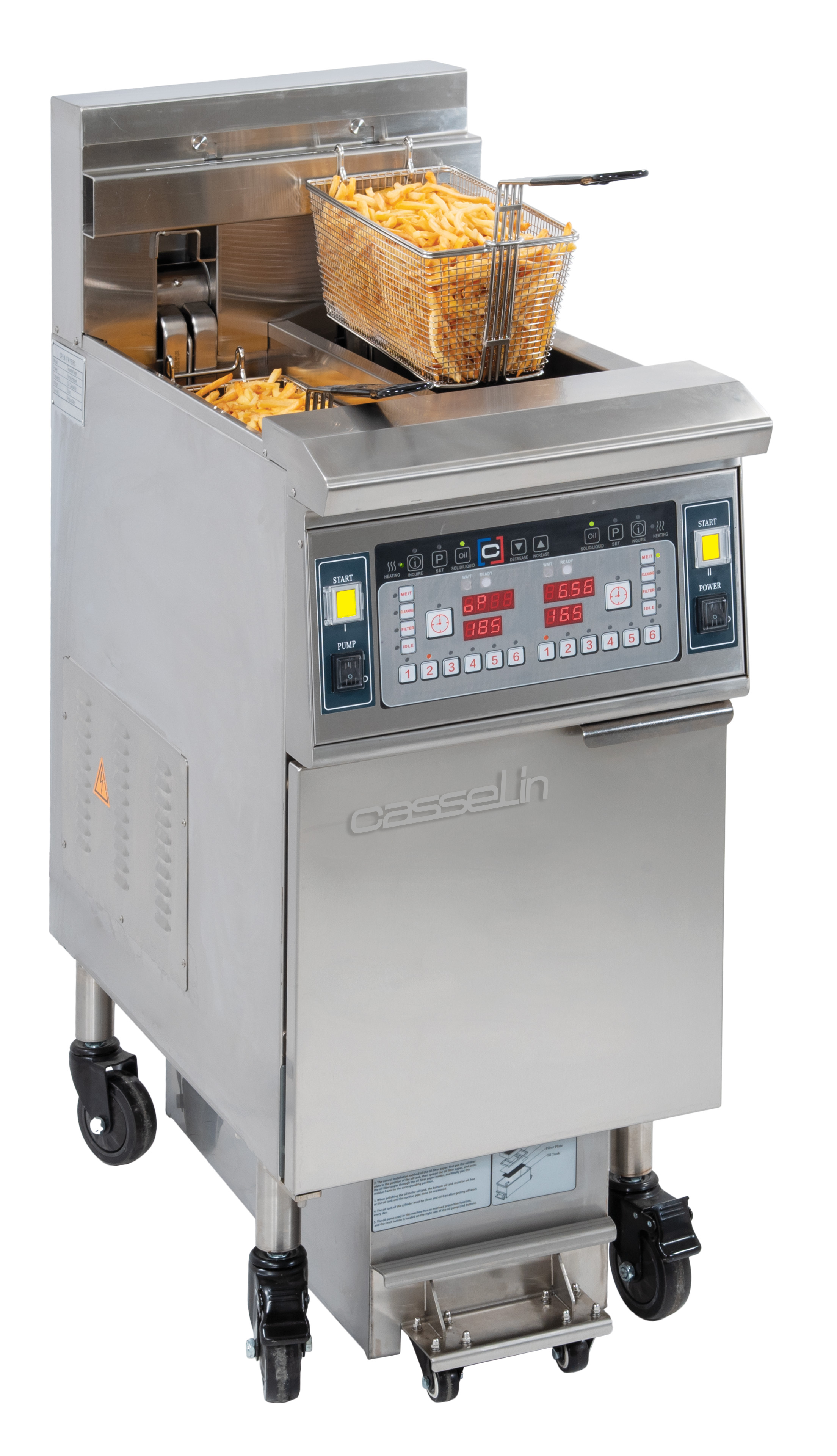 Fritadeira Elétrica Profissional c/ Filtração 2 x 12 Litros