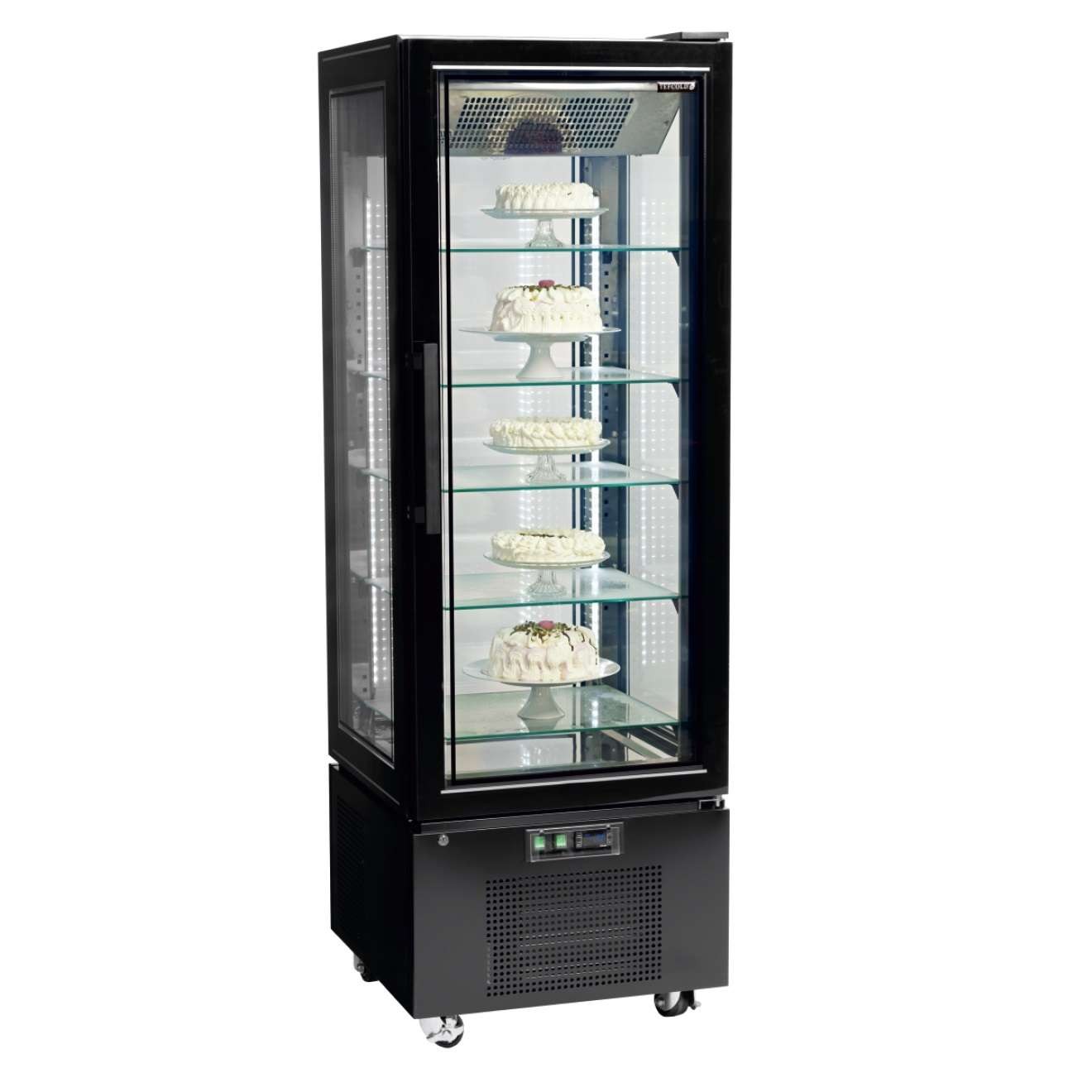 Arca Congeladora Expositora Vertical 364L –22/-18°C 650x650x1950 mm