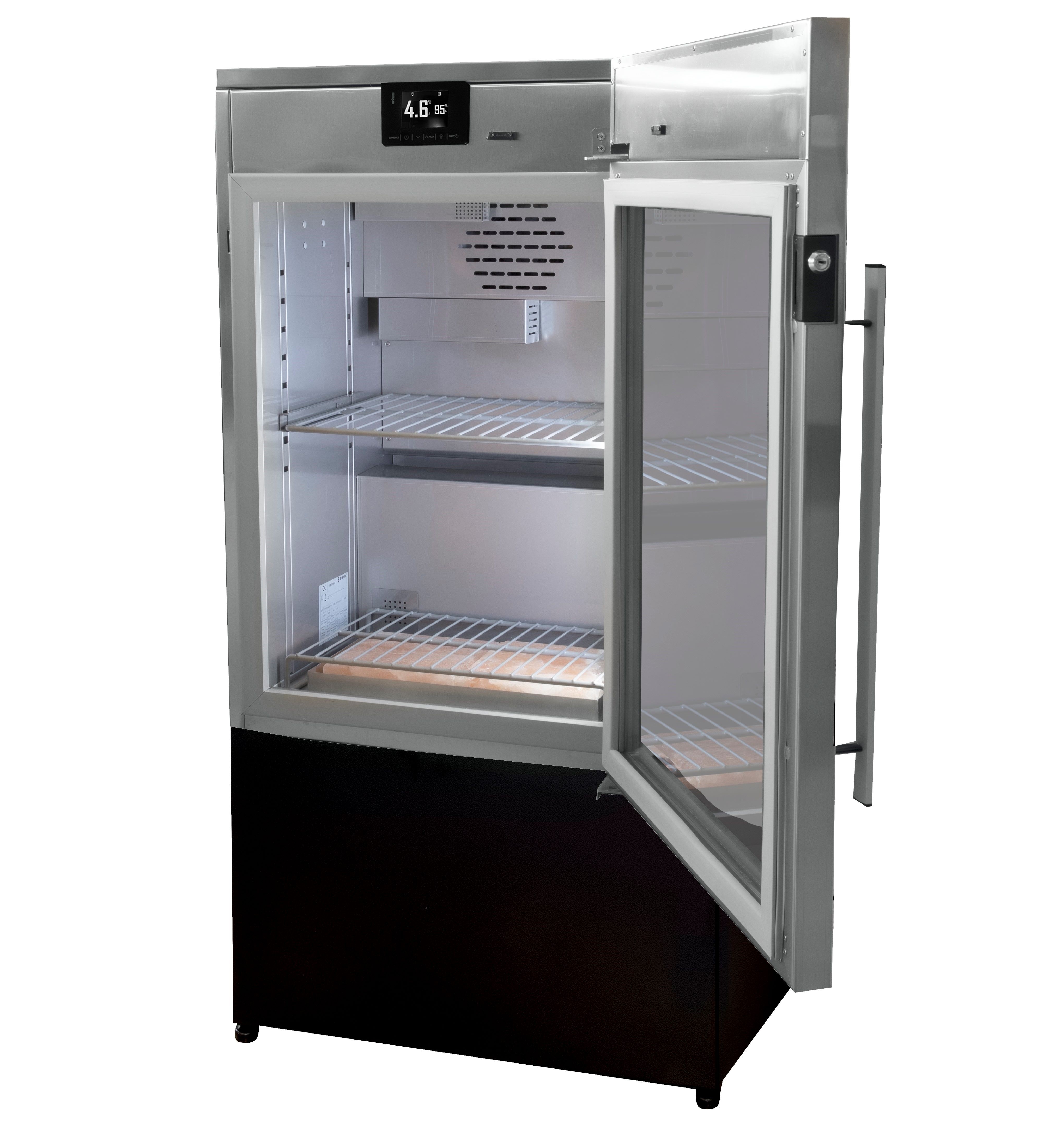 Armário de Maturação de Carne MC-500, Expositor Profissional com Luz LED