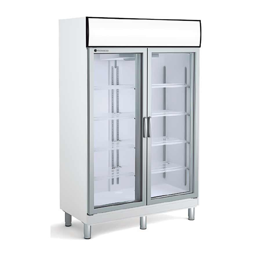 Armário Refrigerado Expositor 1000L com Portas Abatíveis