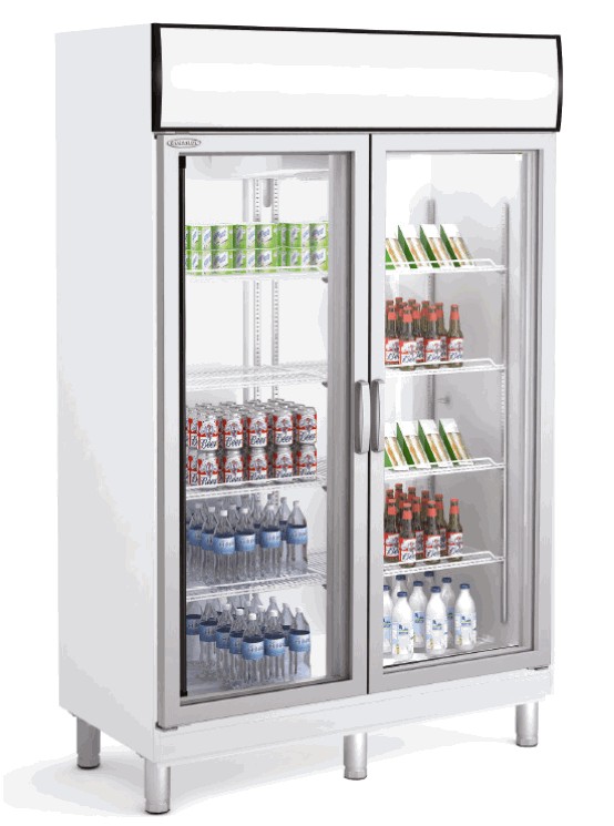 Armário Refrigerado Expositor 1000L com Portas Abatíveis