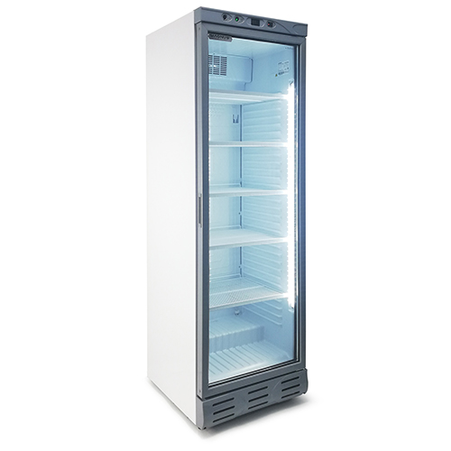 Frigorífico Expositivo Vertical 382L Porta de Vidro com Fecho Automático