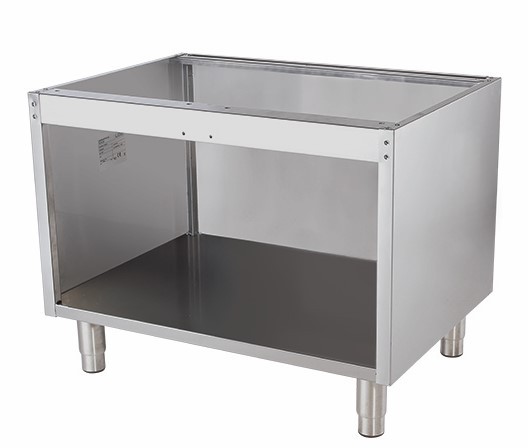 Armário Neutro Profissional Aberto Aço Inox 800x560x630mm