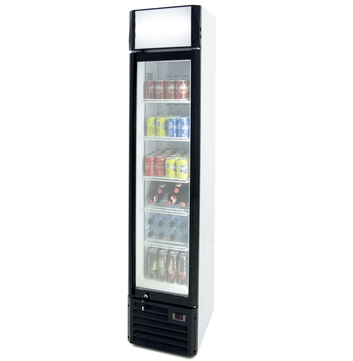 Vitrine Refrigerada Slim 160L para Bebidas 390x480x1880 mm