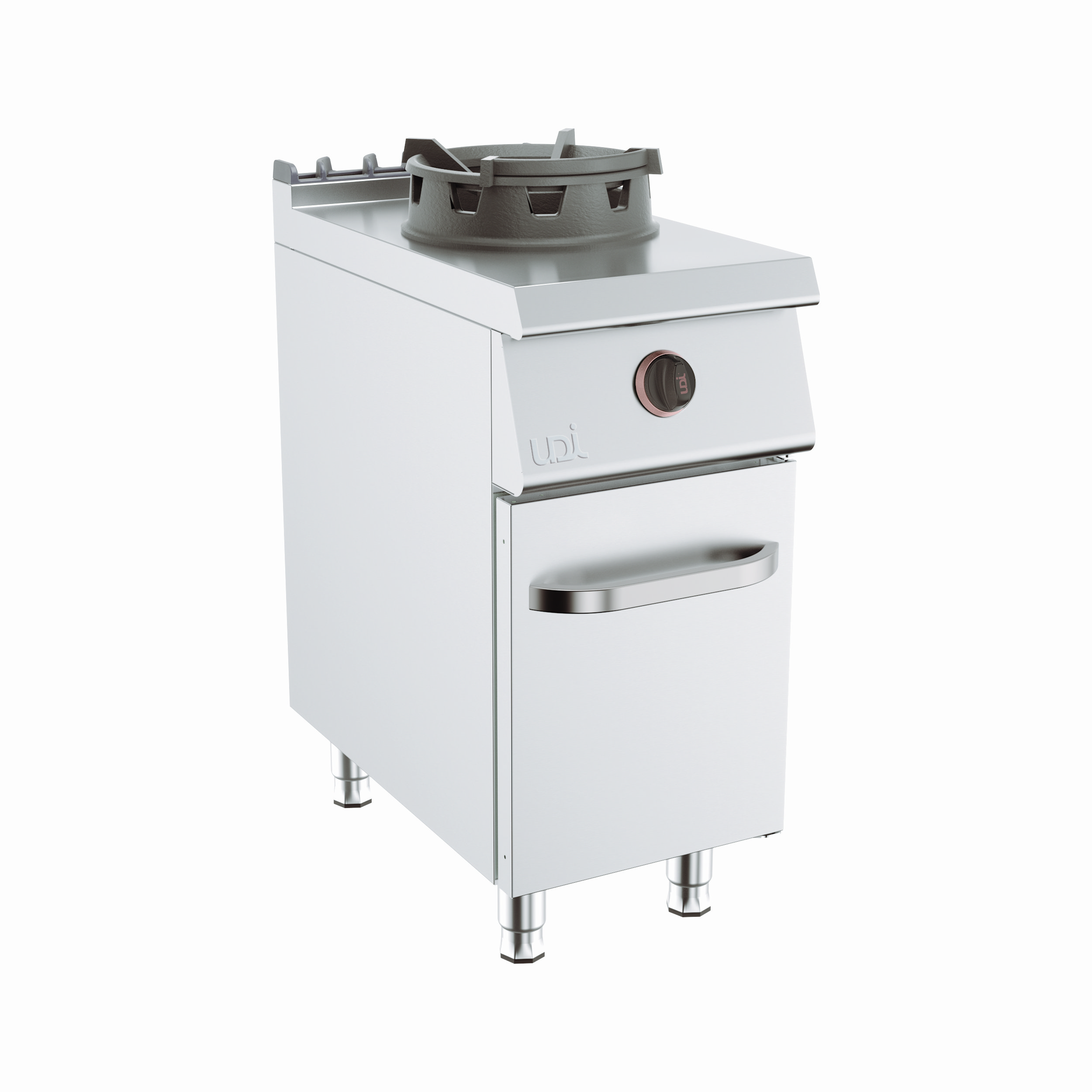 Fogão Wok a Gás Profissional 400x730x900 mm com Armário