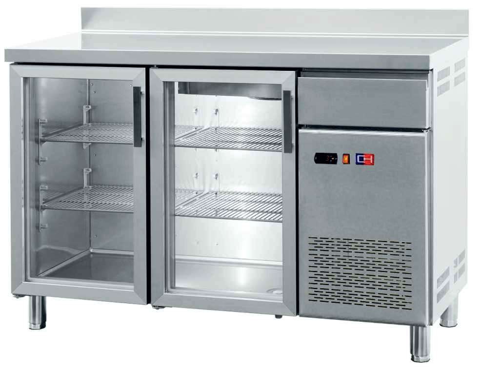 Balcão Frigorífico Profissional 3 Portas Vidro 520 L