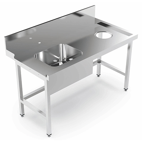 Bancada Pré-lavagem com Cuba Esquerda 2000x780x850 mm