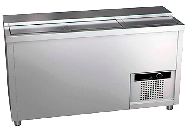 Garrafeira Refrigerada Industrial c/ 3 Portas Inox 420L