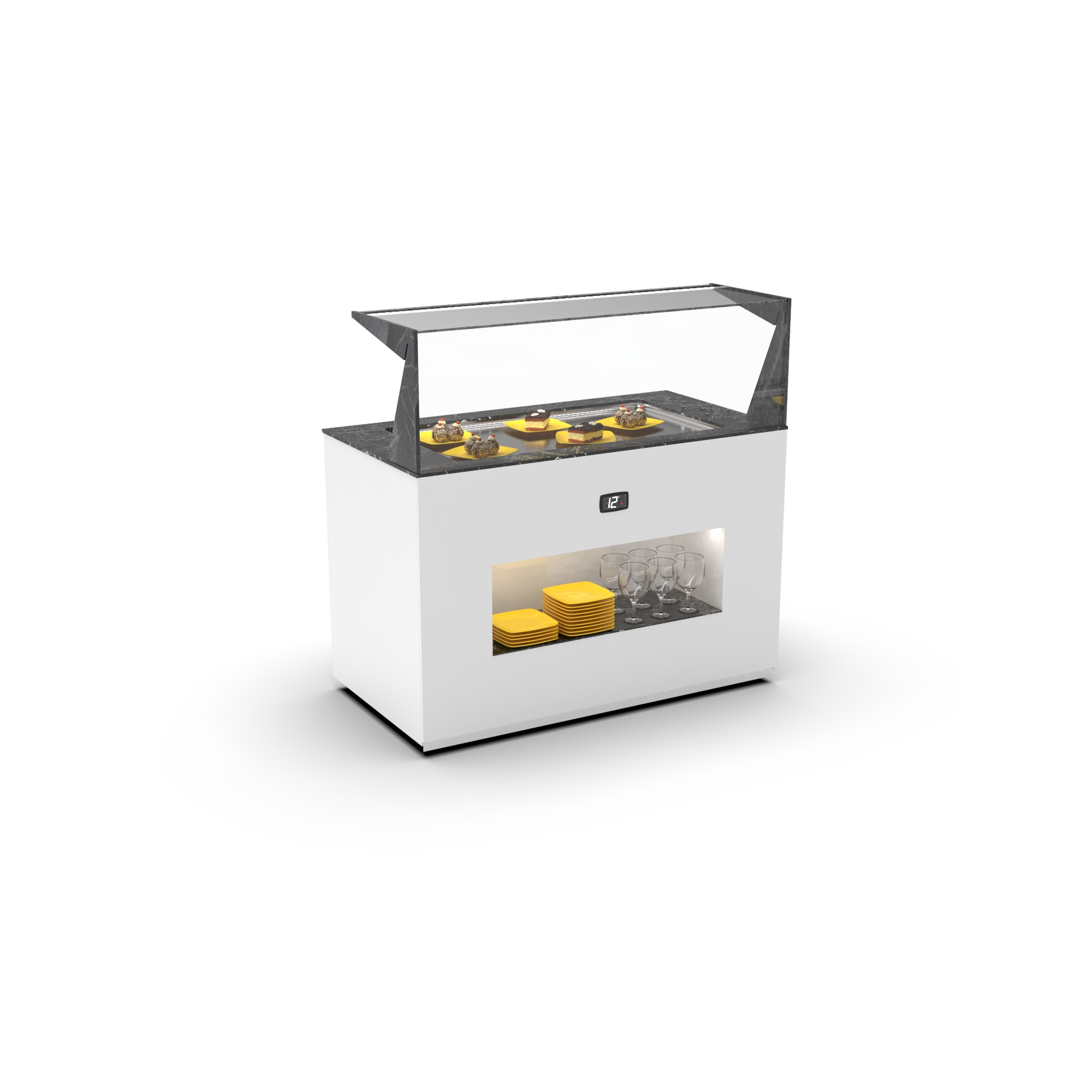 Bufete Refrigerado Self-Service com Iluminação LED 1300mm