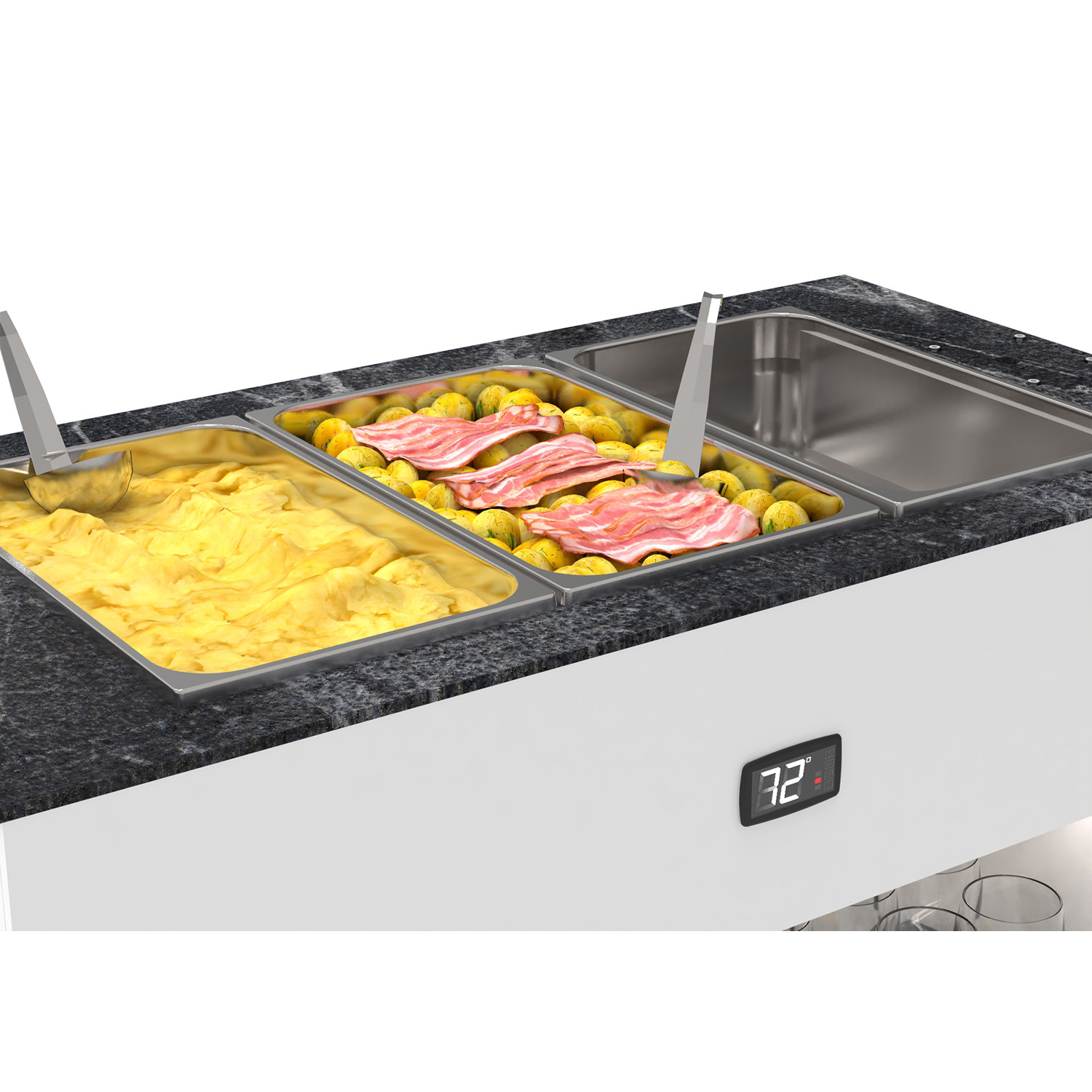 Buffet Aquecido Móvel 80°C BUB150E